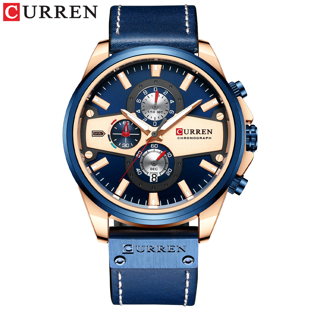 Reloj Curren/8394 Miyota Pc32, Resistente Al Agua, 30 M, Cuarzo, Para Hombre - Venta Internacional.