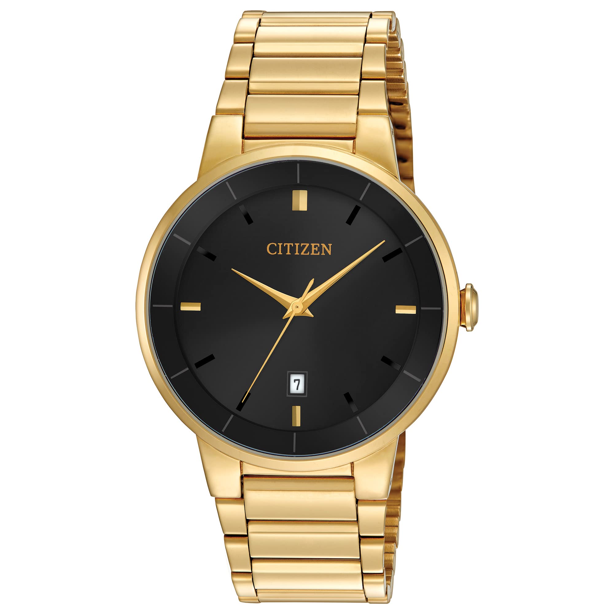 Foto 2 pulgar | Reloj Citizen Quartz Bi5012-53e Para Hombre En Acero Inoxidable Dorado - Venta Internacional.