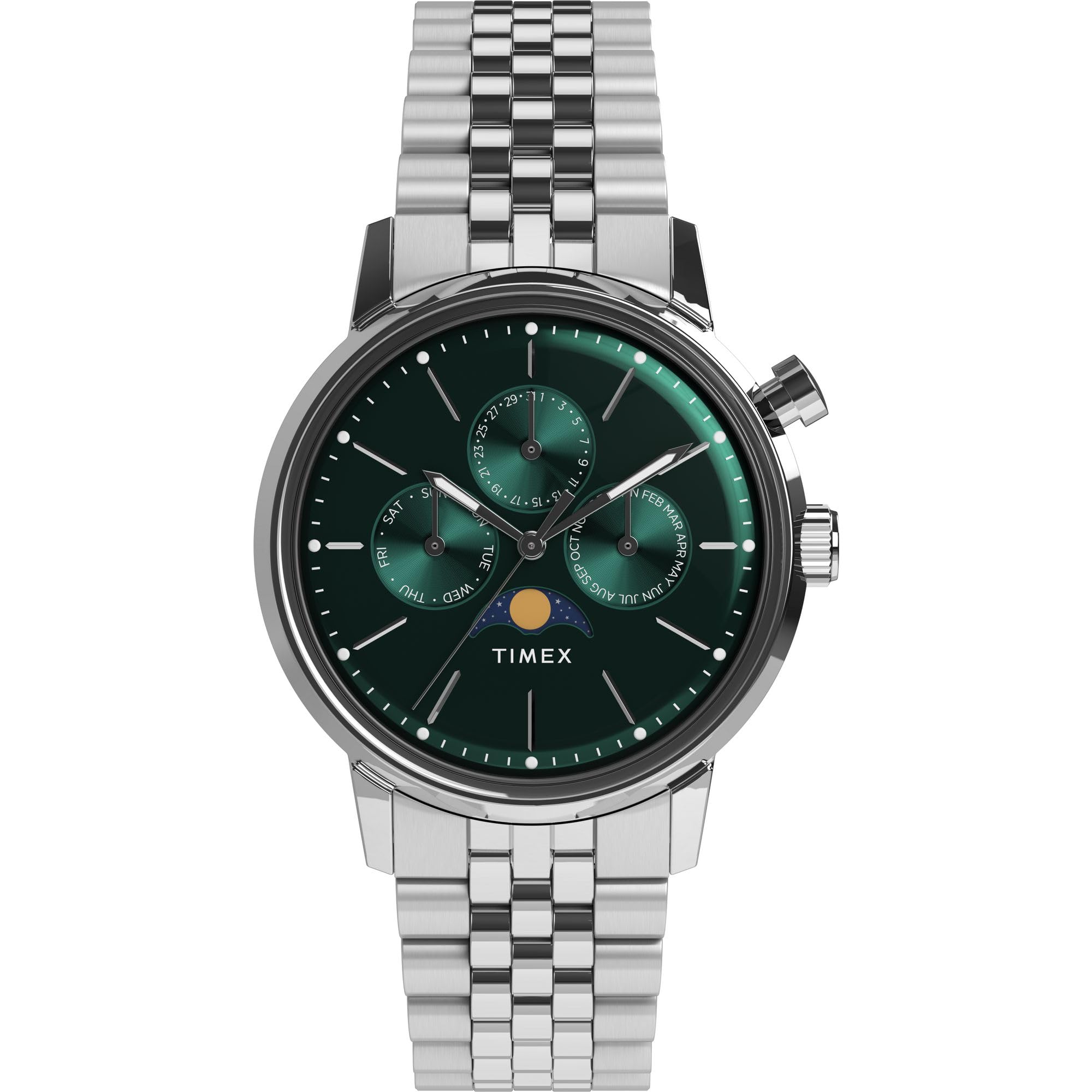 Foto 2 pulgar | Reloj Timex Marlin Para Hombre, Pulsera De Acero Inoxidable De 40 Mm - Venta Internacional.