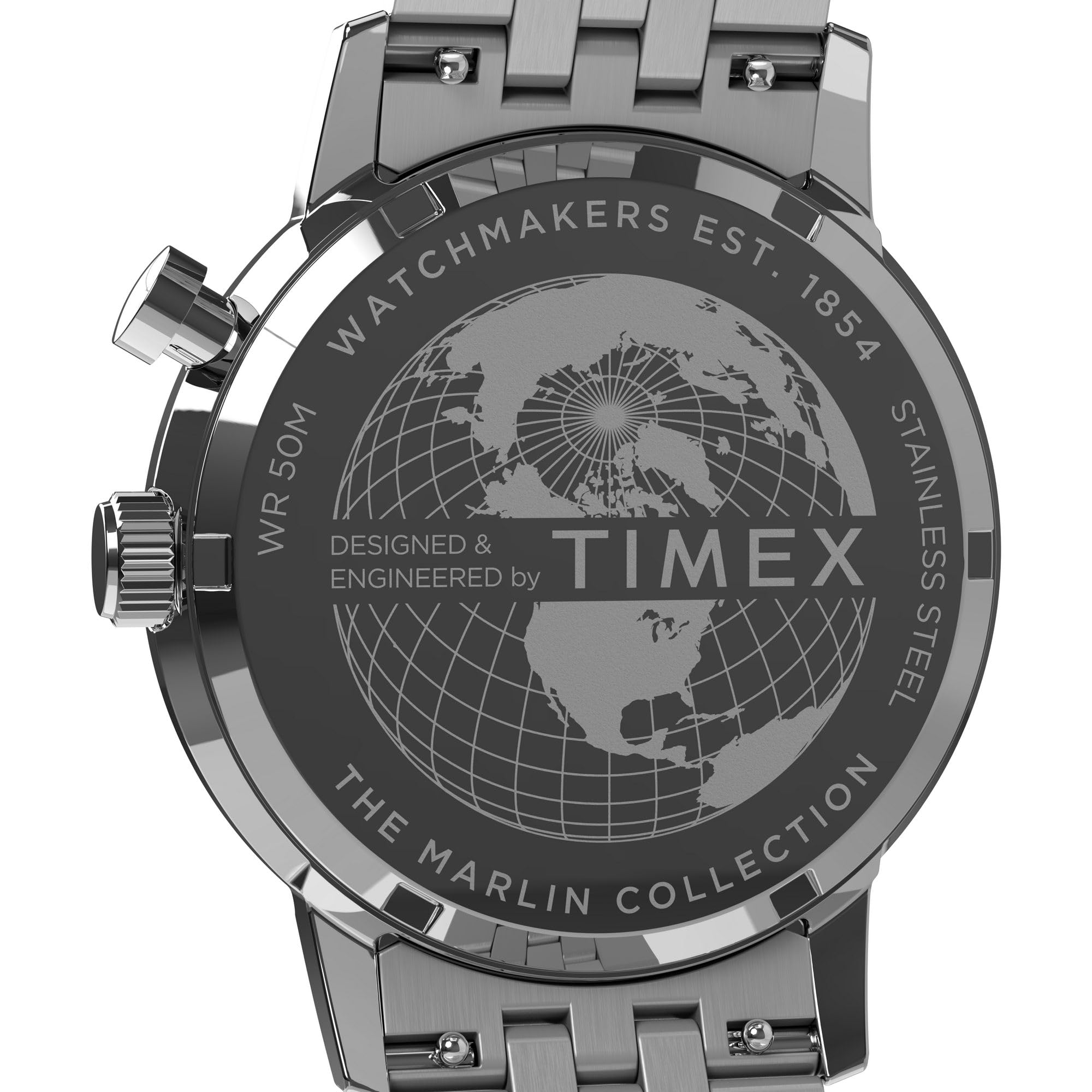 Foto 5 pulgar | Reloj Timex Marlin Para Hombre, Pulsera De Acero Inoxidable De 40 Mm - Venta Internacional.