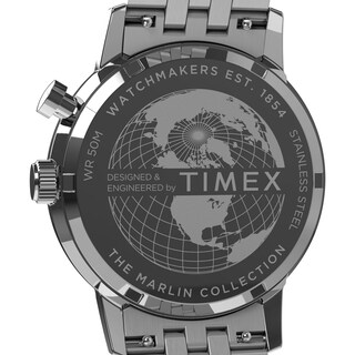 Foto 4 | Reloj Timex Marlin Para Hombre, Pulsera De Acero Inoxidable De 40 Mm - Venta Internacional.