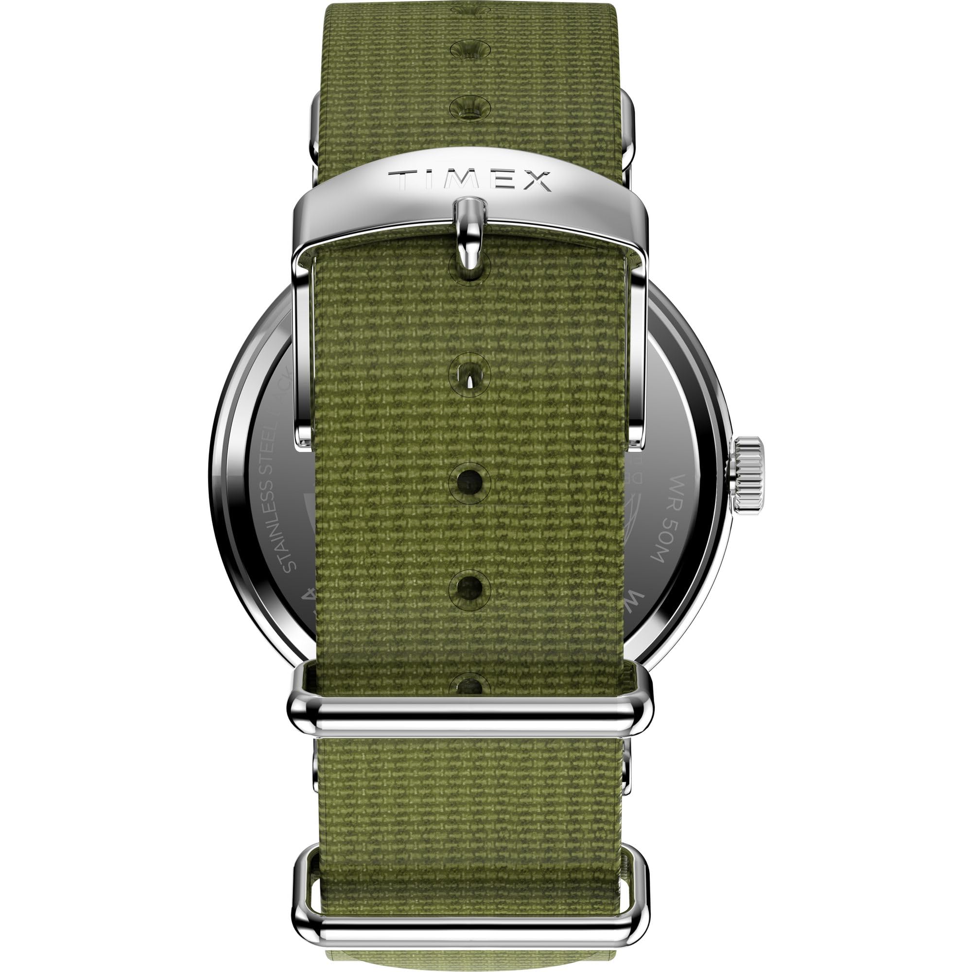Foto 4 pulgar | Reloj Timex Weekender, Caja De 40 Mm, Esfera Blanca Y Correa Verde - Venta Internacional.
