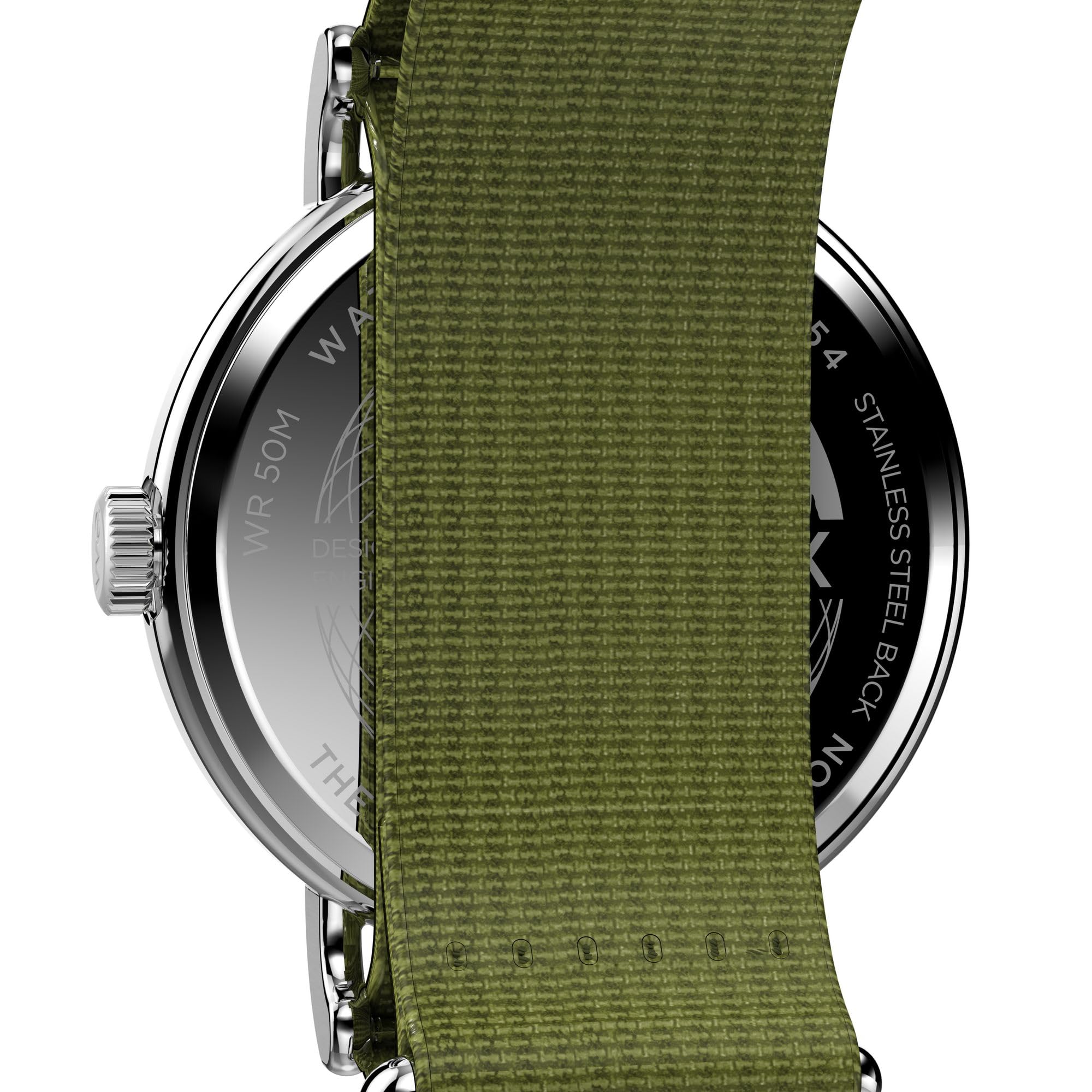 Foto 5 pulgar | Reloj Timex Weekender, Caja De 40 Mm, Esfera Blanca Y Correa Verde - Venta Internacional.