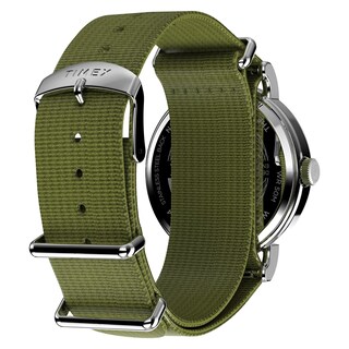 Foto 5 | Reloj Timex Weekender, Caja De 40 Mm, Esfera Blanca Y Correa Verde - Venta Internacional.