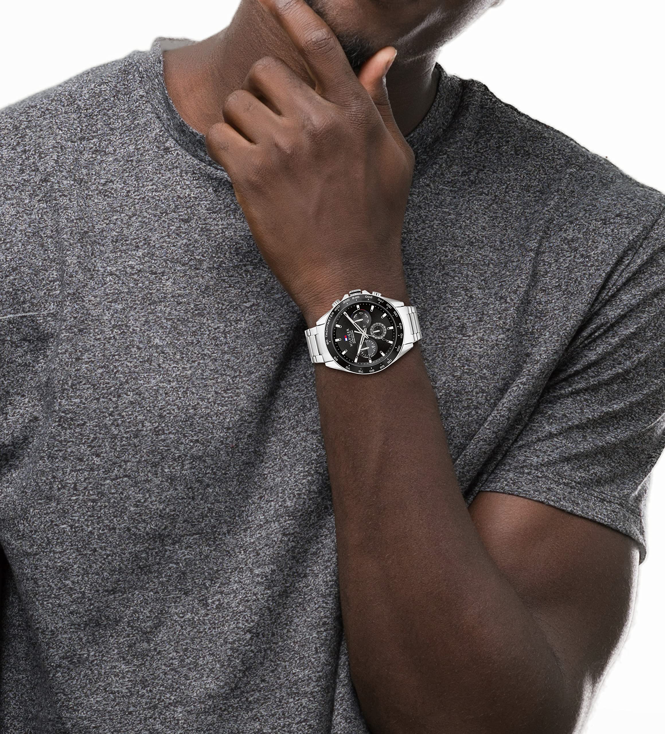 Foto 4 pulgar | Reloj Tommy Hilfiger 1791967 Multifunción Para Hombre Plateado - Venta Internacional.