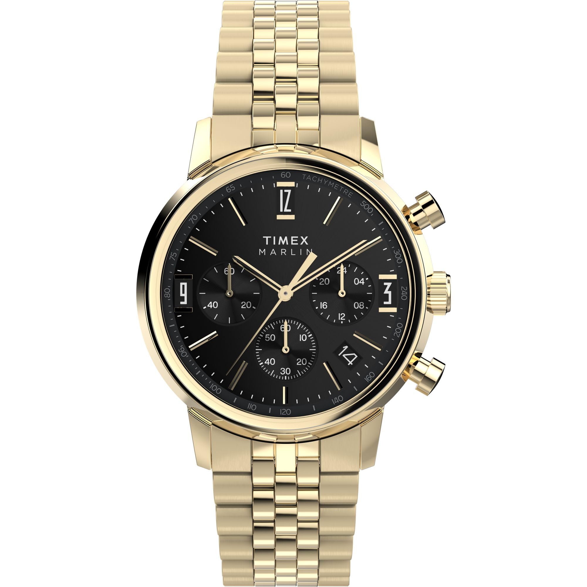 Reloj Timex Marlin Quartz Chronograph De 40 Mm En Tono Dorado Para Hombre - Venta Internacional.