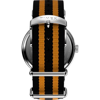 Foto 3 | Funda Watch Timex Weekender De 40 Mm Y Correa Naranja Plateada - Venta Internacional.