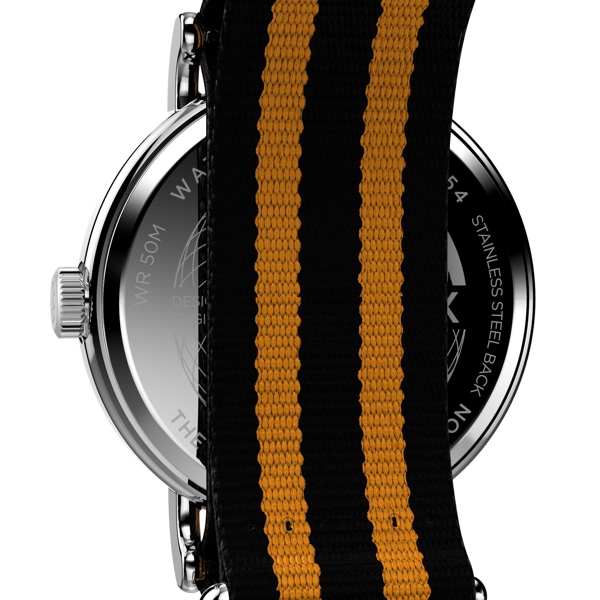 Foto 5 pulgar | Funda Watch Timex Weekender De 40 Mm Y Correa Naranja Plateada - Venta Internacional.