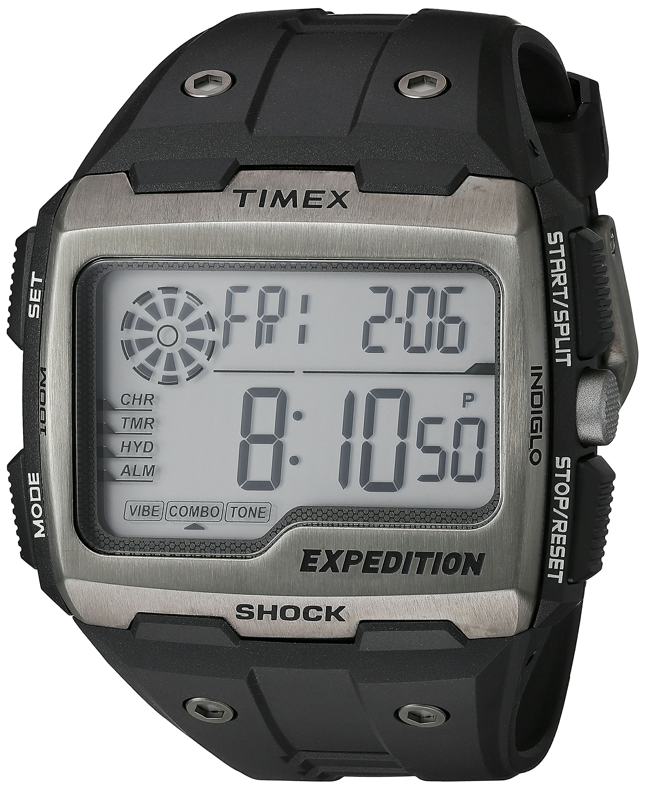 Reloj Timex Expedition Grid Shock Para Hombre, Resina Negra - Venta Internacional.