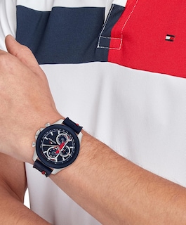 Foto 2 | Reloj Tommy Hilfiger 1792083 De Acero Inoxidable Racing Para Hombre - Venta Internacional.