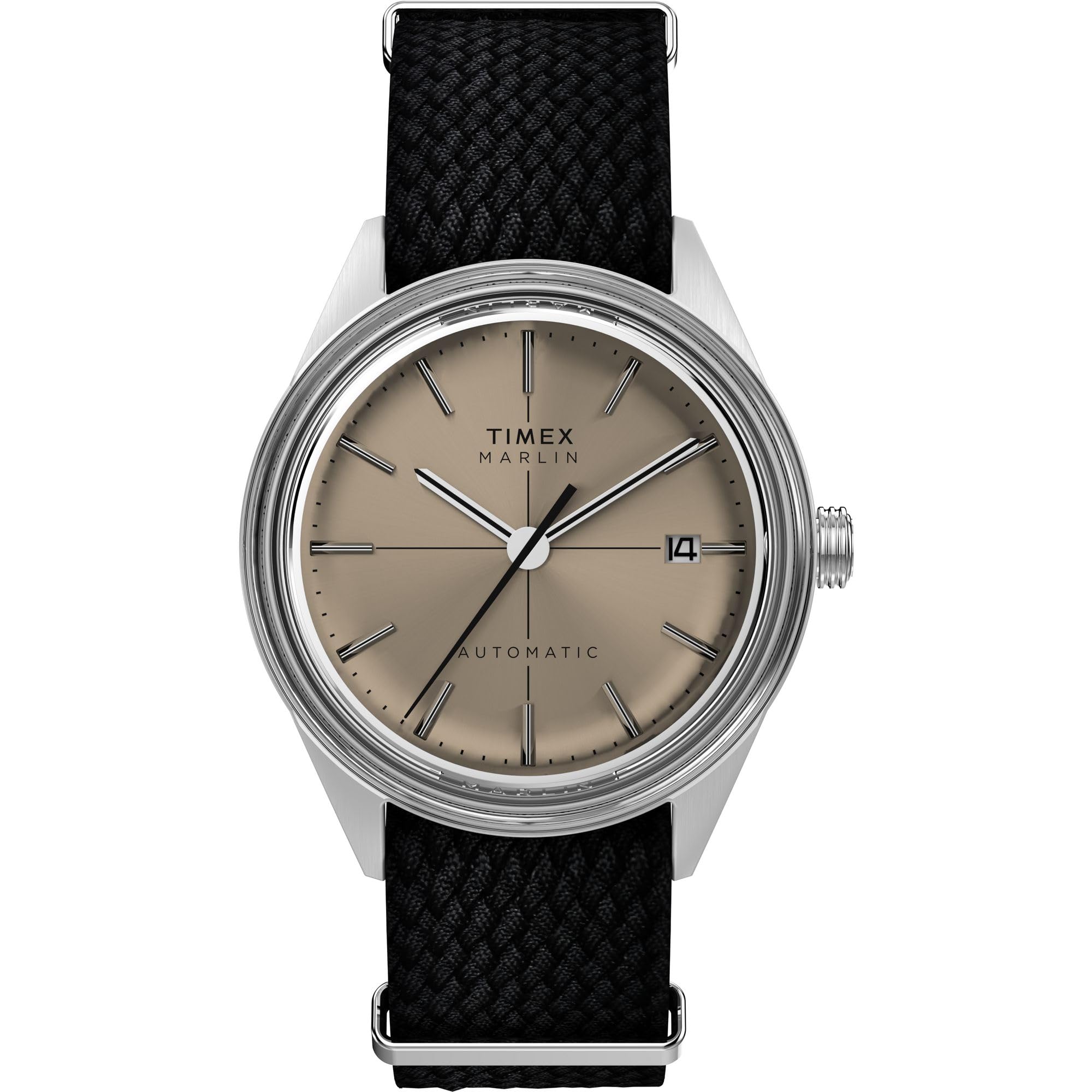 Reloj Timex Marlin Automatic 38 Mm Para Hombre Con Correa Negra - Venta Internacional.