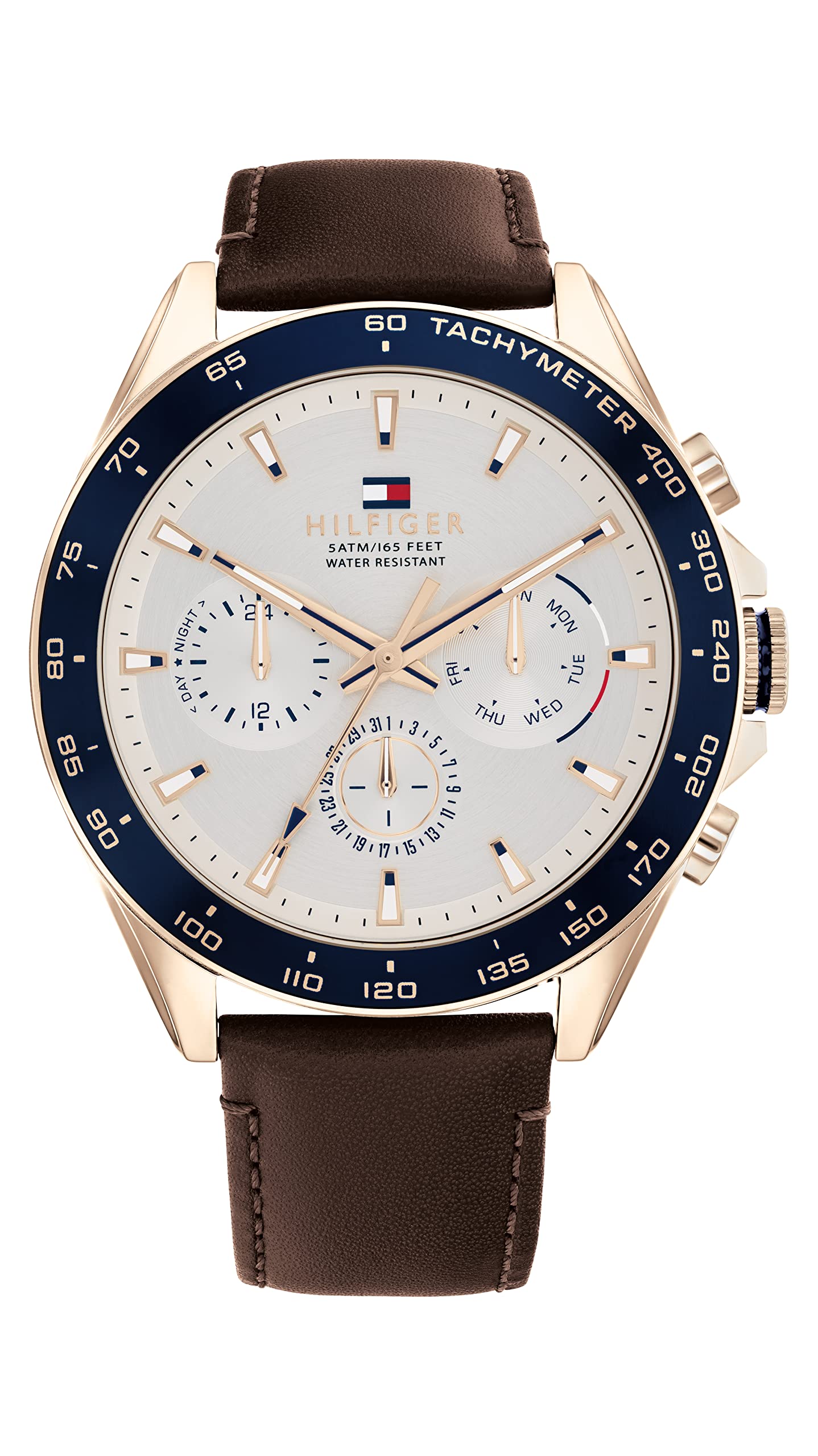 Reloj Tommy Hilfiger Multifunción Carnation Gold Brown Para Hombre - Venta Internacional.