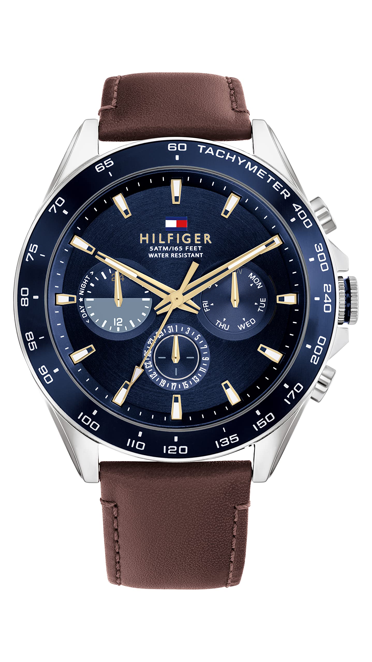 Foto 2 pulgar | Reloj Tommy Hilfiger De Acero Inoxidable, Cuarzo Y Piel, Azul - Venta Internacional.