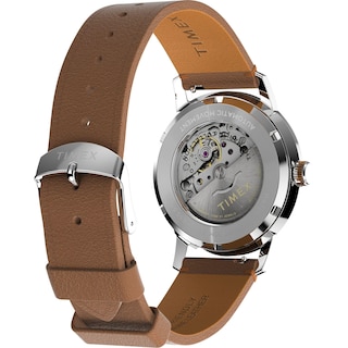 Foto 5 | Reloj Timex Marlin Automatic Con Caja De 40 Mm Y Correa Marrón Para Hombre - Venta Internacional.