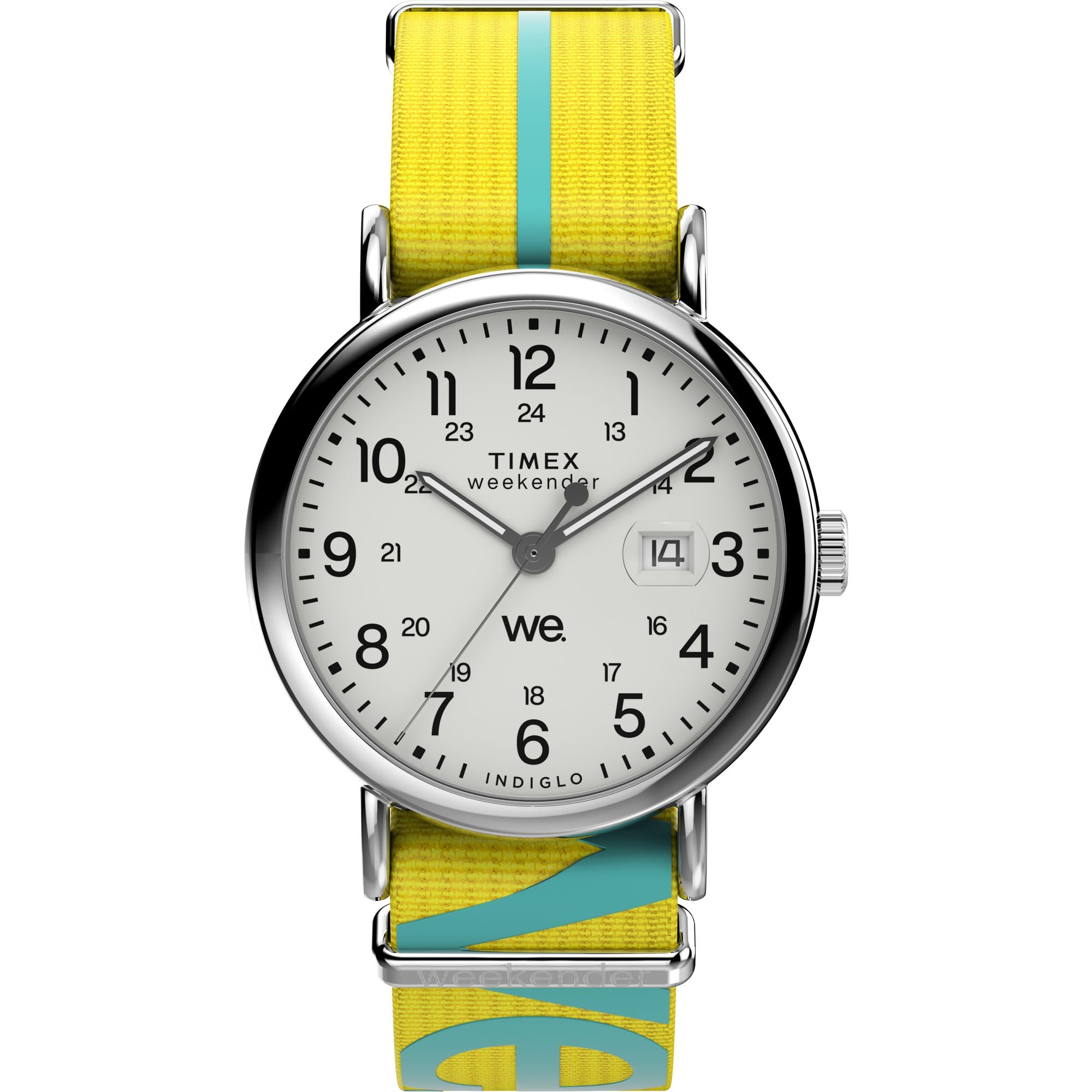Reloj Timex Weekender con Correa Amarilla - Venta Internacional