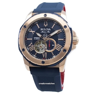 Foto 1 | Reloj Bulova Marine Star 98a227 Automático Con Resistencia Al Agua De 200 M - Venta Internacional.