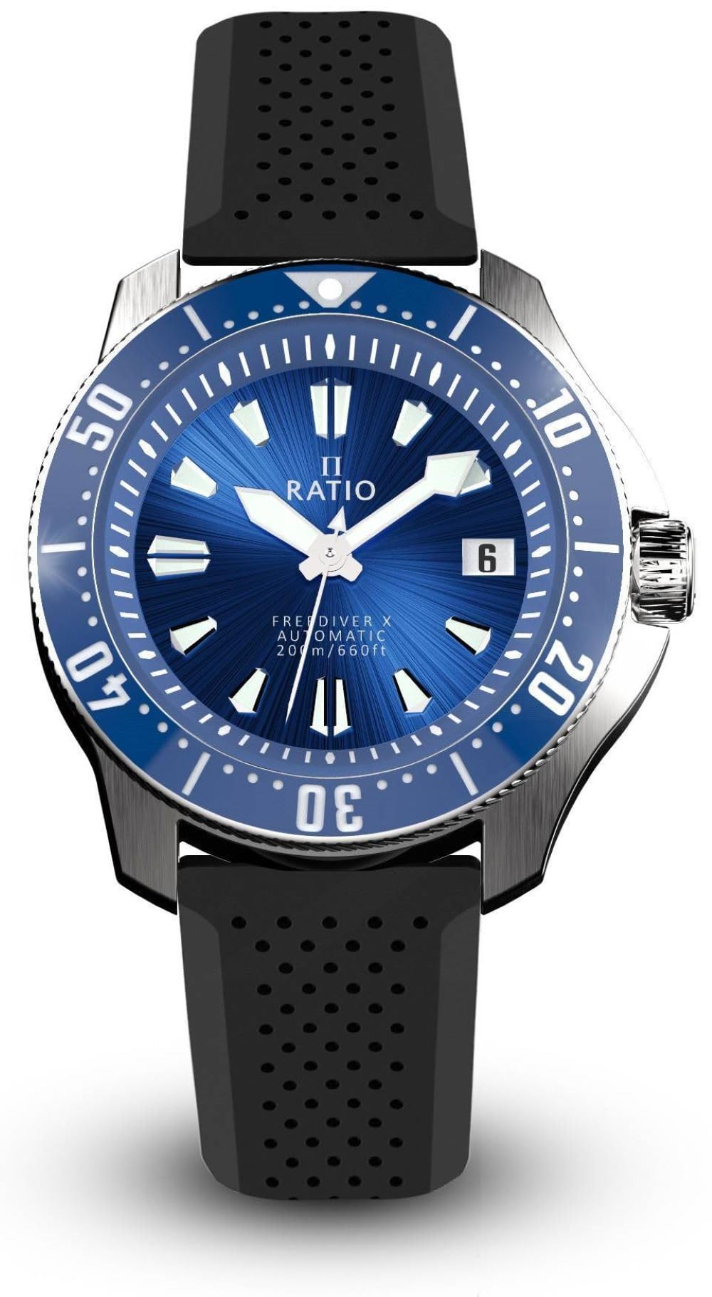 Reloj De Buceo Ratio Freediver X Sapphire, 200 M, Resistente Al Agua, Para Hombre - Venta Internacional.