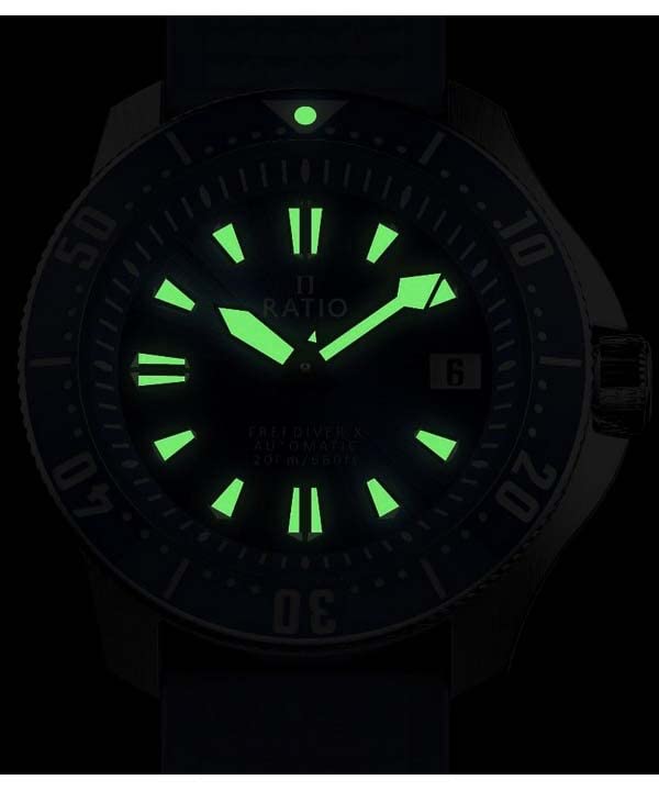 Foto 5 pulgar | Reloj De Buceo Ratio Freediver X Sapphire, 200 M, Resistente Al Agua, Para Hombre - Venta Internacional.
