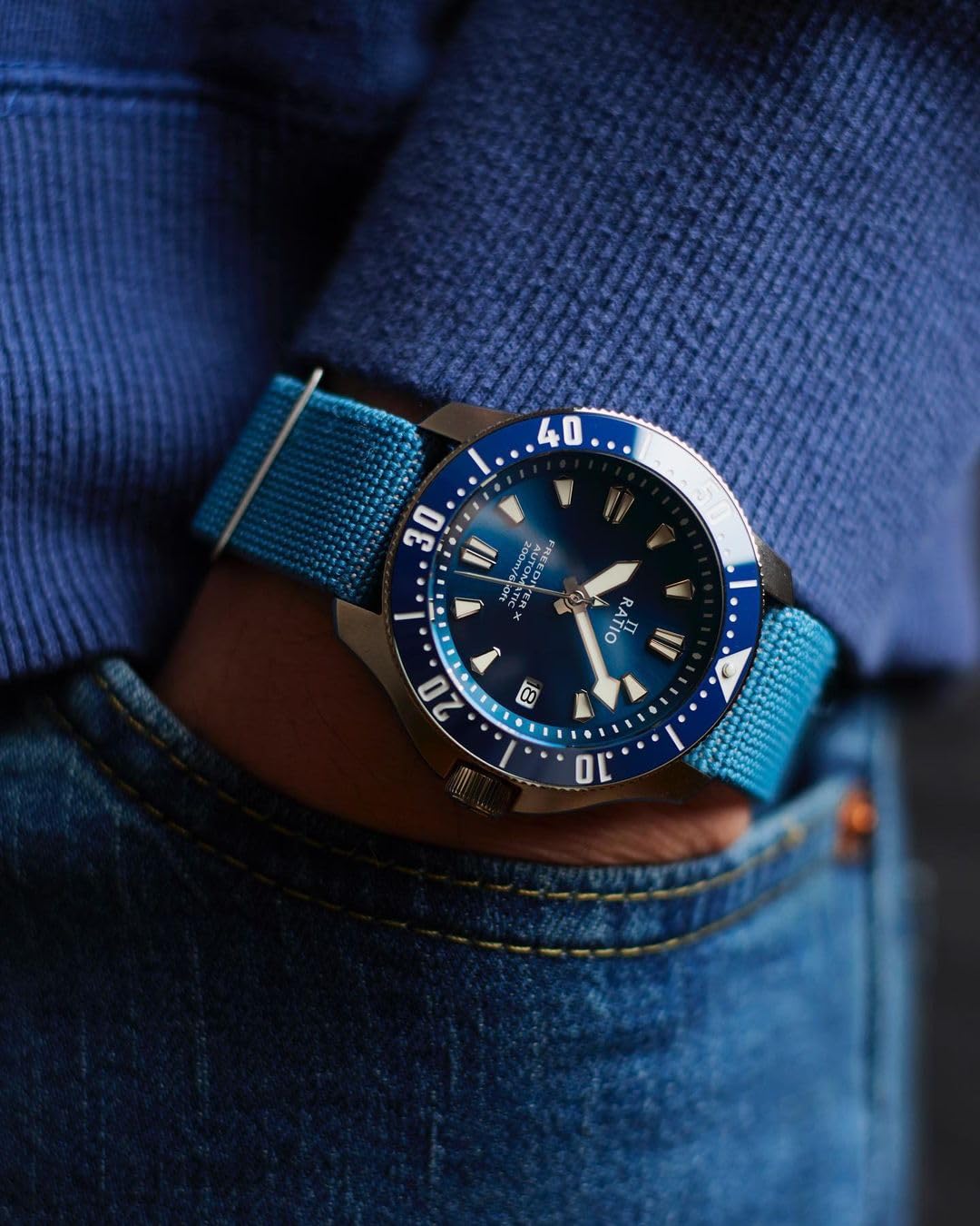 Foto 7 pulgar | Reloj De Buceo Ratio Freediver X Sapphire, 200 M, Resistente Al Agua, Para Hombre - Venta Internacional.