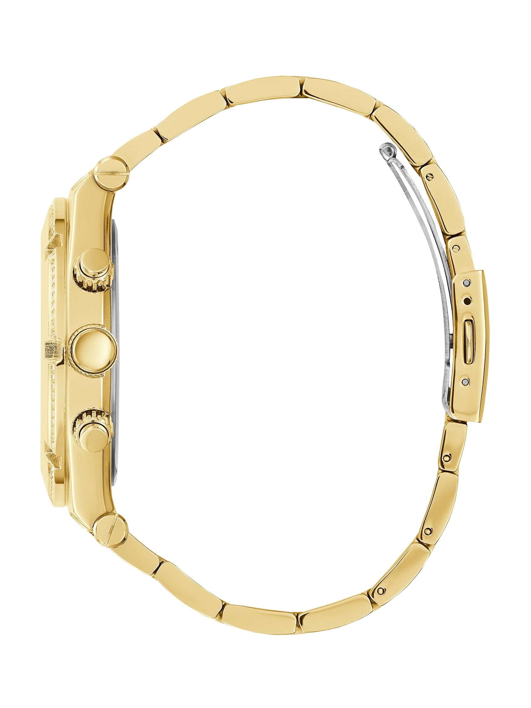 Foto 3 pulgar | Reloj Deportivo Para Hombre Guess, Multifunción, 44 Mm, Acero Inoxidable En Tono Dorado - Venta Internacional.