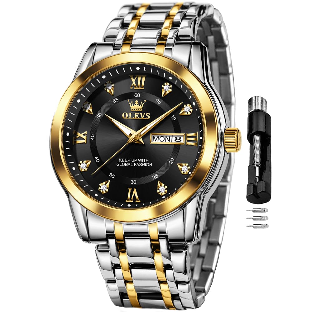 Foto 2 pulgar | Reloj Olevs Silver Luxury Dress Analog Quartz Para Hombre - Venta Internacional.