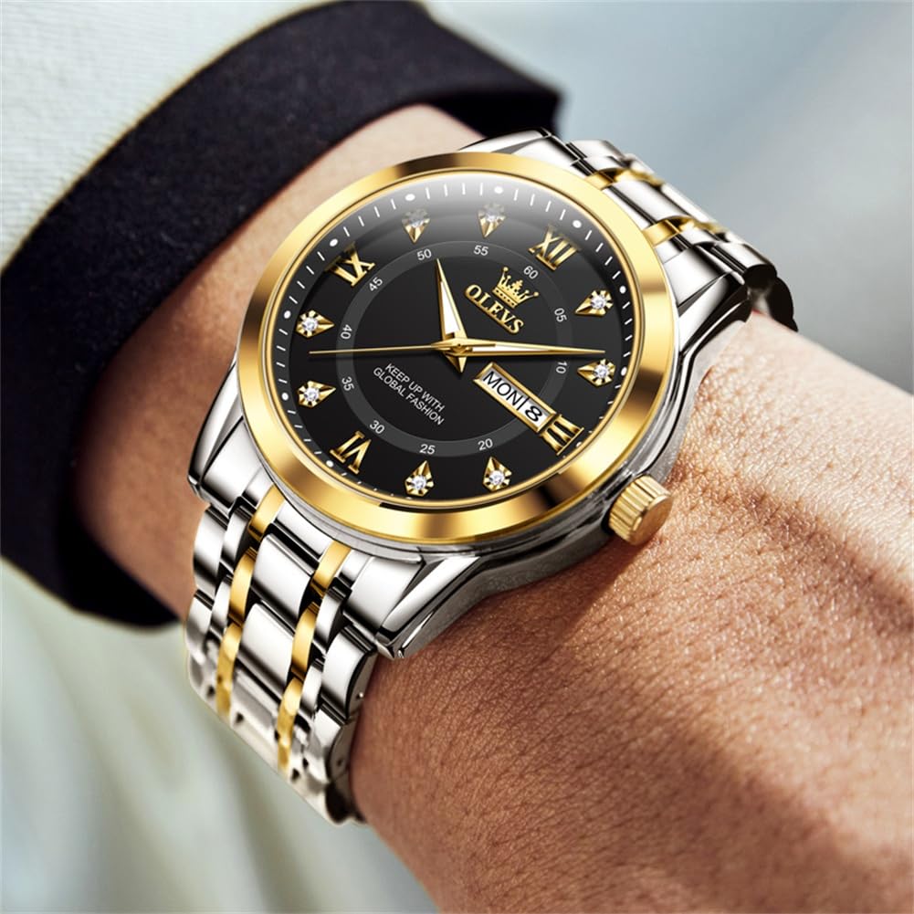 Foto 3 pulgar | Reloj Olevs Silver Luxury Dress Analog Quartz Para Hombre - Venta Internacional.