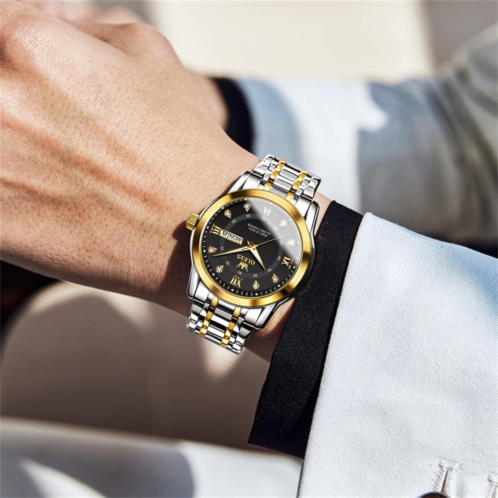 Foto 3 | Reloj Olevs Silver Luxury Dress Analog Quartz Para Hombre - Venta Internacional.