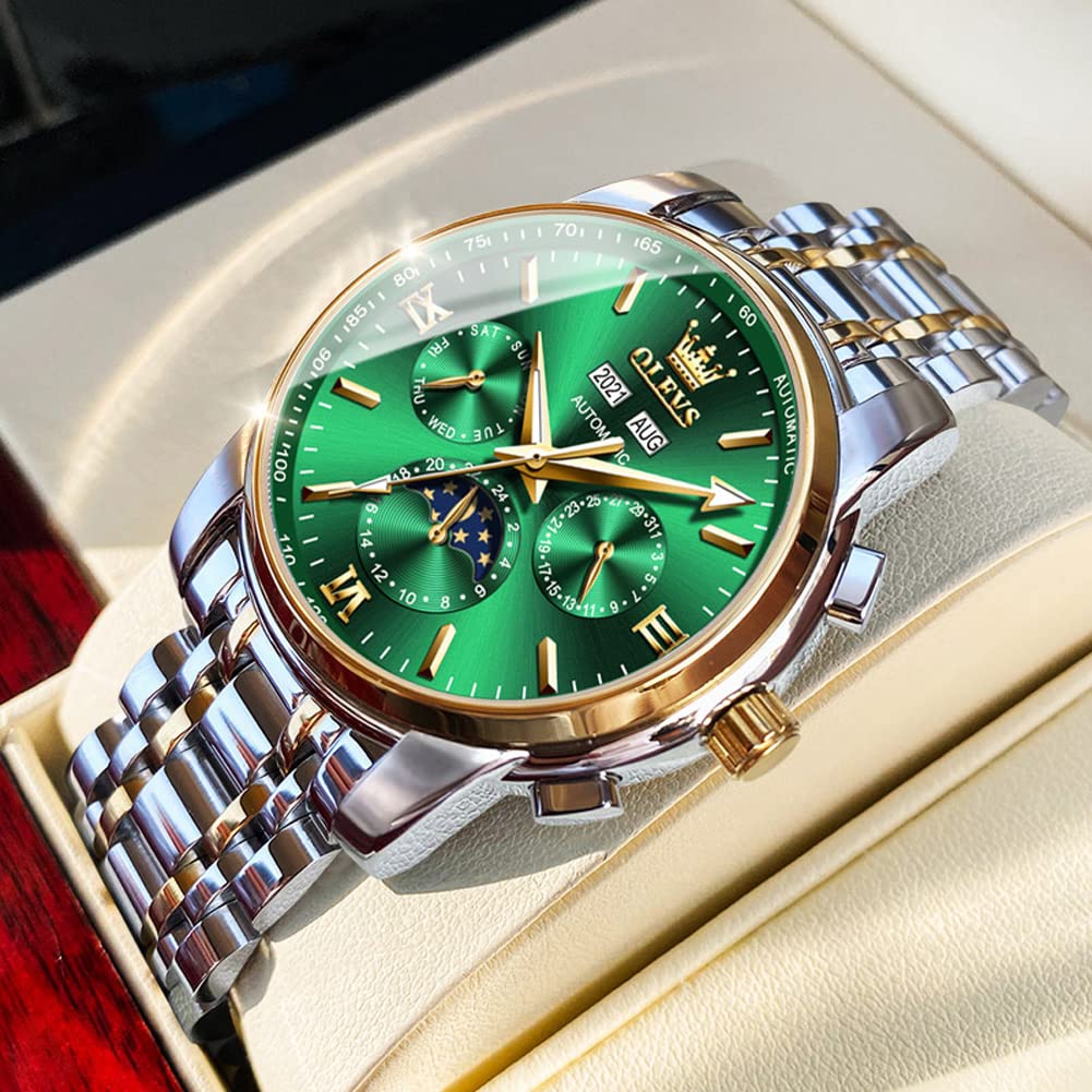 Foto 2 | Reloj Olevs Automatic Auto Winding Moon Phase Para Hombre - Venta Internacional.