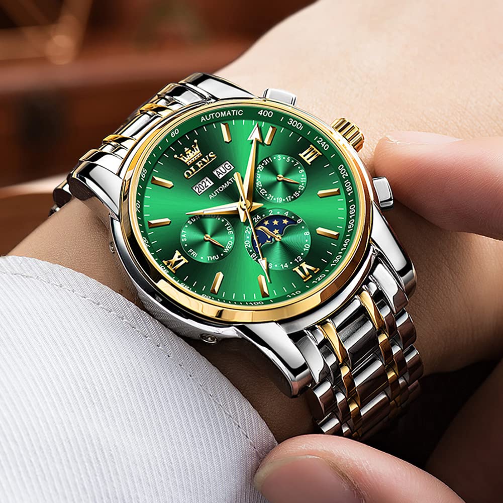 Foto 4 | Reloj Olevs Automatic Auto Winding Moon Phase Para Hombre - Venta Internacional.