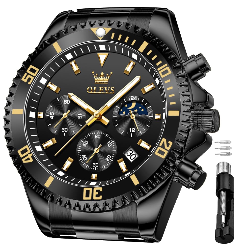 Reloj Olevs Business Dress Big Face Analog Quartz Para Hombre - Venta Internacional.