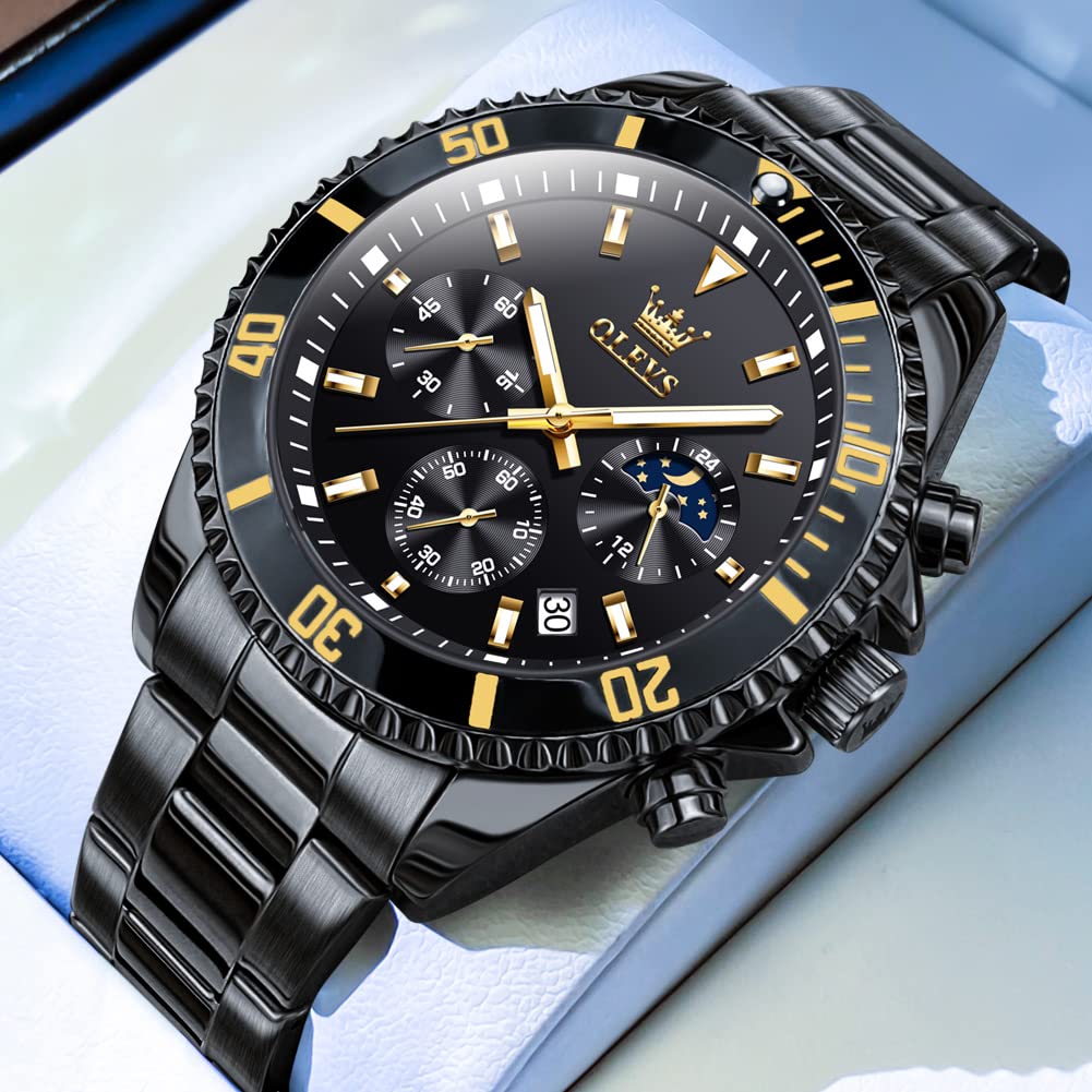 Foto 3 pulgar | Reloj Olevs Business Dress Big Face Analog Quartz Para Hombre - Venta Internacional.