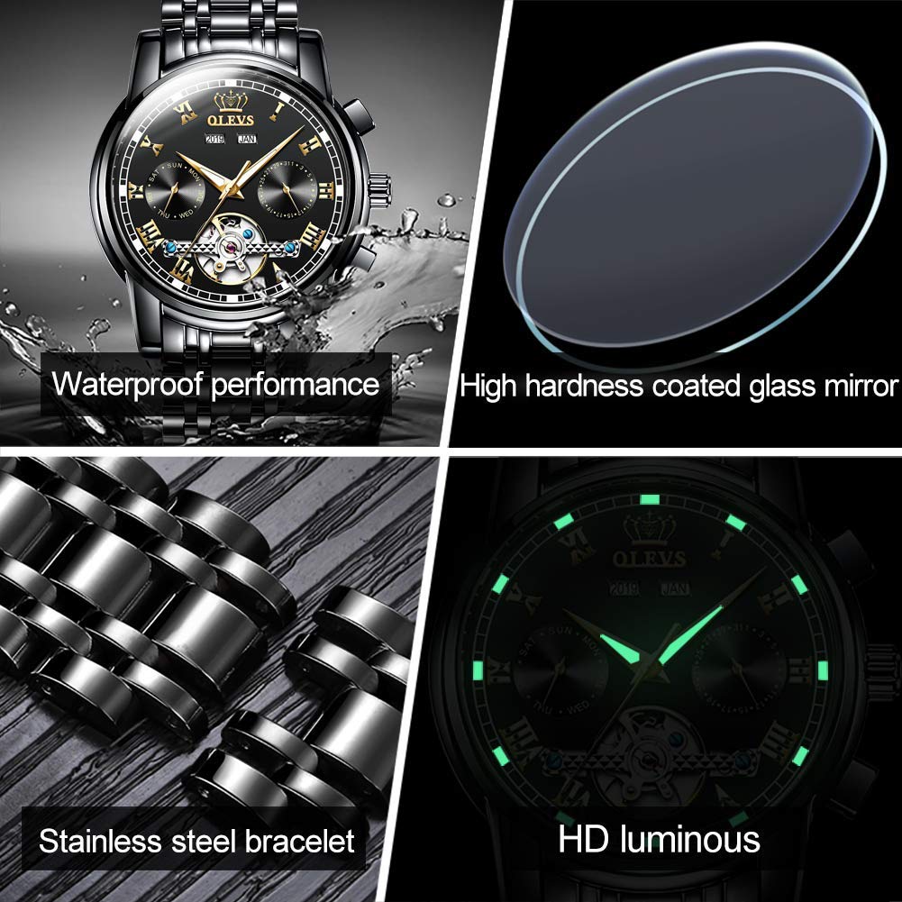 Foto 6 pulgar | Reloj Olevs Self Winding Tourbillon Automatic Para Hombre - Venta Internacional.