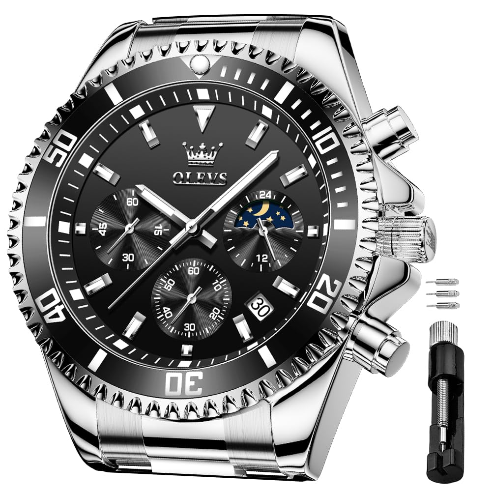 Foto 2 pulgar | Reloj Olevs Business Dress Big Face Analog Quartz Para Hombre - Venta Internacional.