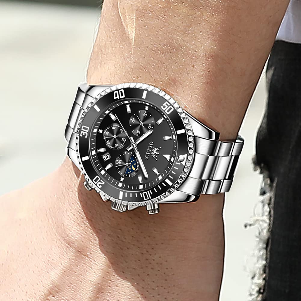 Foto 4 pulgar | Reloj Olevs Business Dress Big Face Analog Quartz Para Hombre - Venta Internacional.
