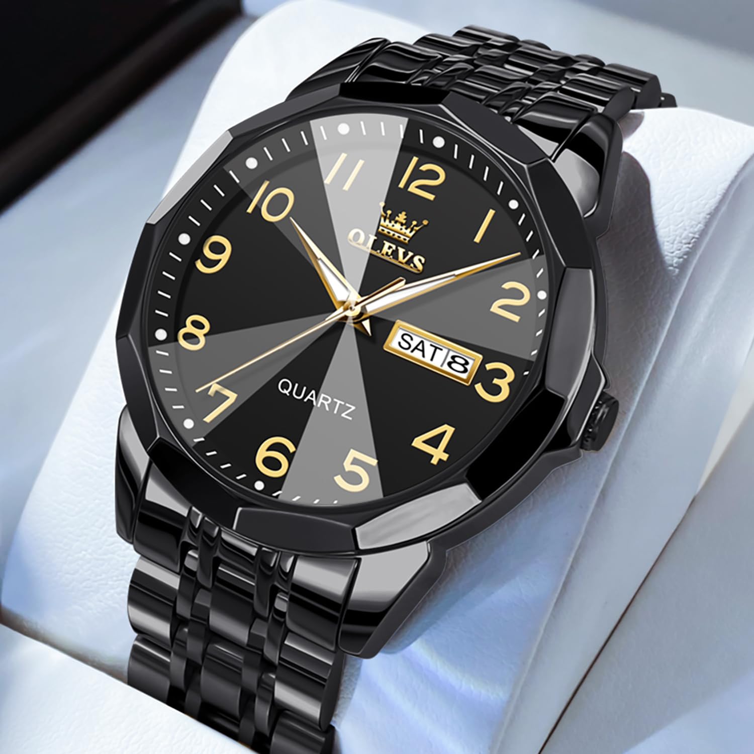 Foto 3 pulgar | Reloj Olevs Vestido De Lujo Analógico De Cuarzo Para Hombre A Prueba De Agua - Venta Internacional.