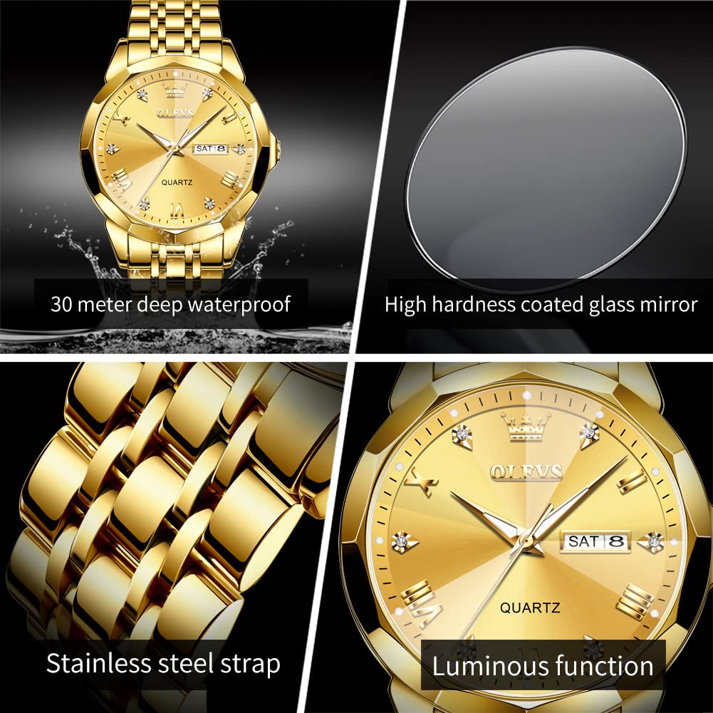 Foto 5 pulgar | Reloj Olevs Business Dress Diamond Analog Quartz Para Hombre - Venta Internacional.