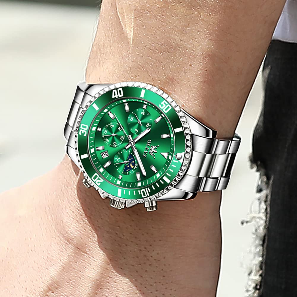 Foto 4 pulgar | Reloj Olevs Business Dress Big Face Analog Quartz Para Hombre - Venta Internacional.