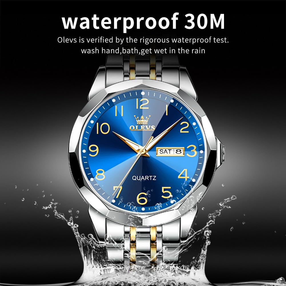 Foto 8 pulgar | Reloj Olevs Business Dress Diamond Analog Quartz Para Hombre - Venta Internacional.