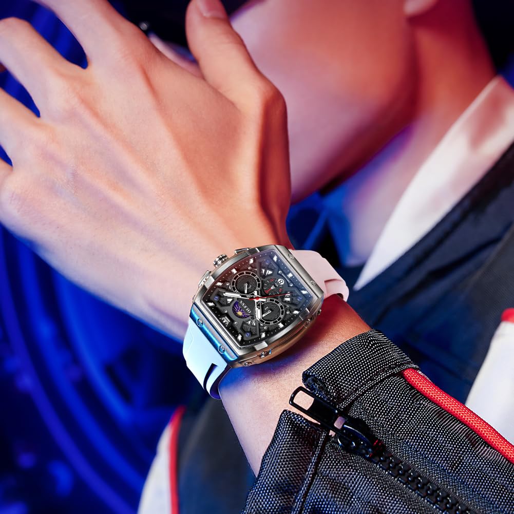 Foto 4 pulgar | Reloj Olevs Stylish Chronograph Waterproof Para Hombre Blanco - Venta Internacional.
