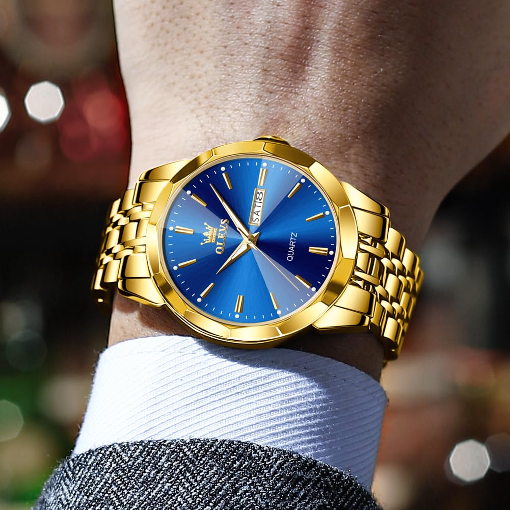 Foto 4 pulgar | Reloj De Pulsera Olevs Business Dress Analog Quartz Para Hombre - Venta Internacional.