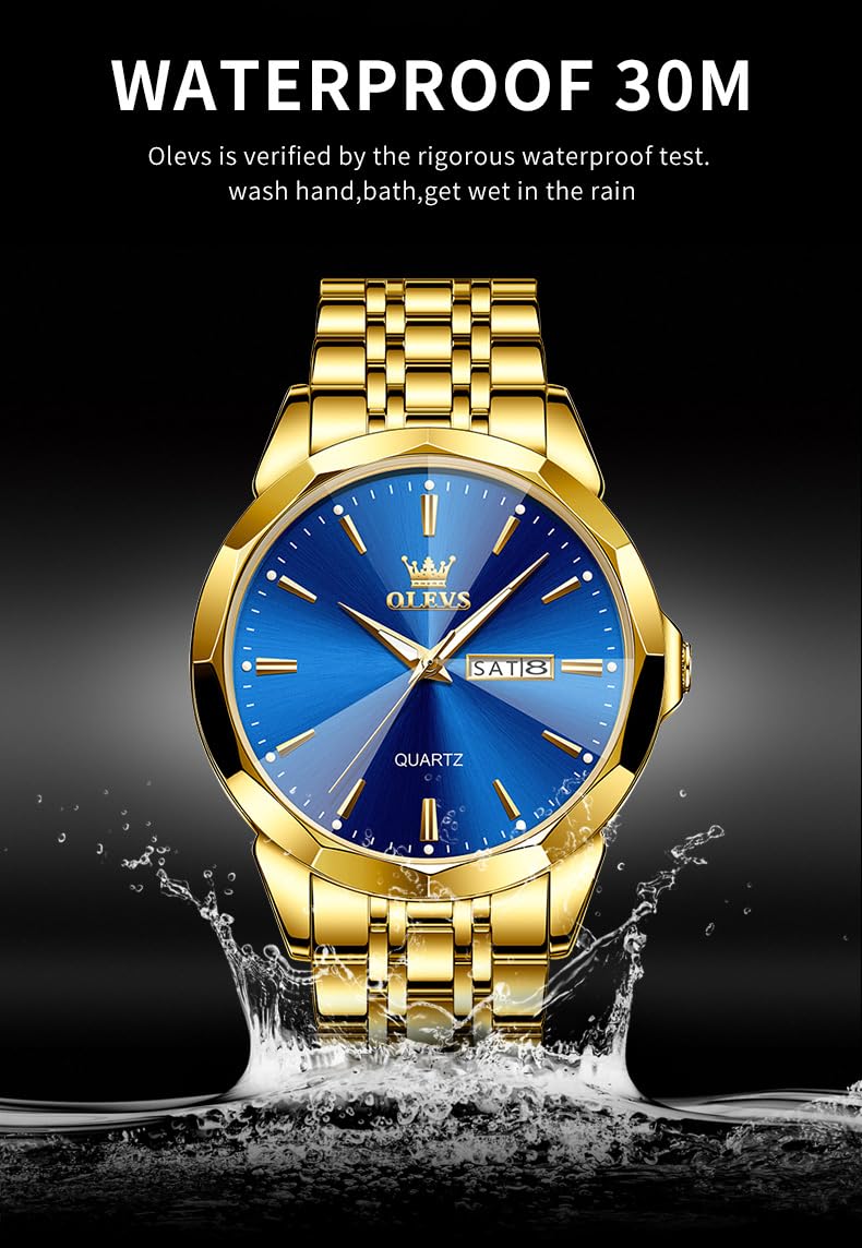 Foto 5 pulgar | Reloj De Pulsera Olevs Business Dress Analog Quartz Para Hombre - Venta Internacional.