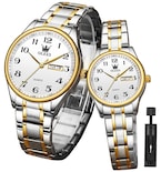 Reloj Olevs De Acero Inoxidable Impermeable Para Parejas De San Valentín - Venta Internacional.