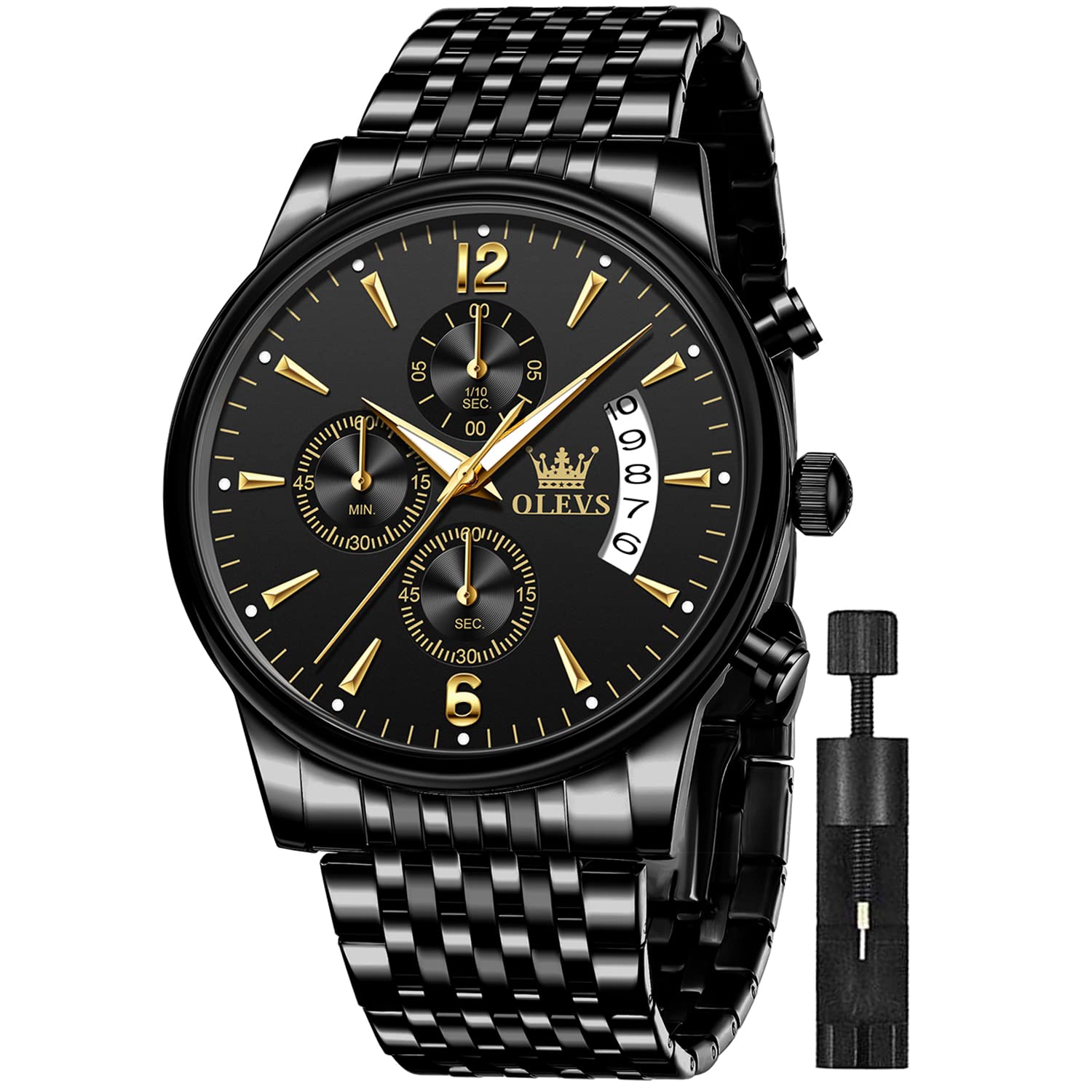 Foto 1 | Reloj Olevs Chronograph Business Dress Quartz Para Hombre - Venta Internacional.