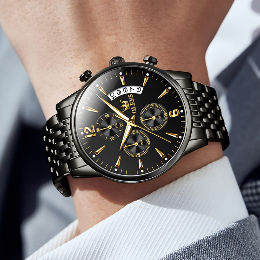 Foto 5 | Reloj Olevs Chronograph Business Dress Quartz Para Hombre - Venta Internacional.