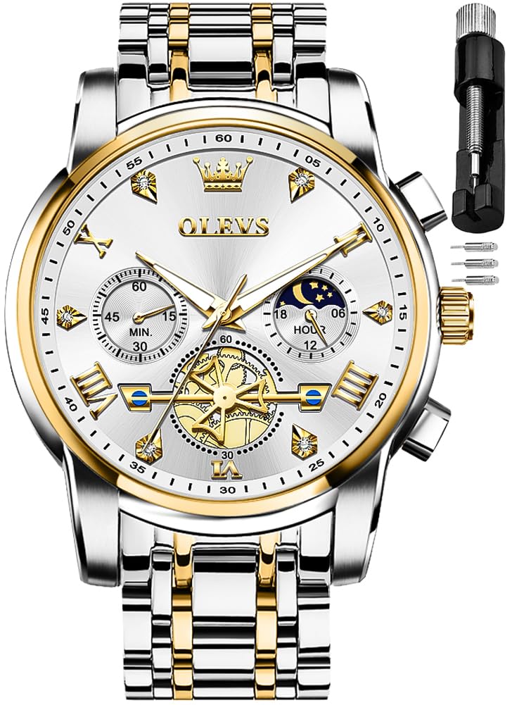 Reloj Olevs Chronograph Business Dress Quartz Para Hombre - Venta Internacional.