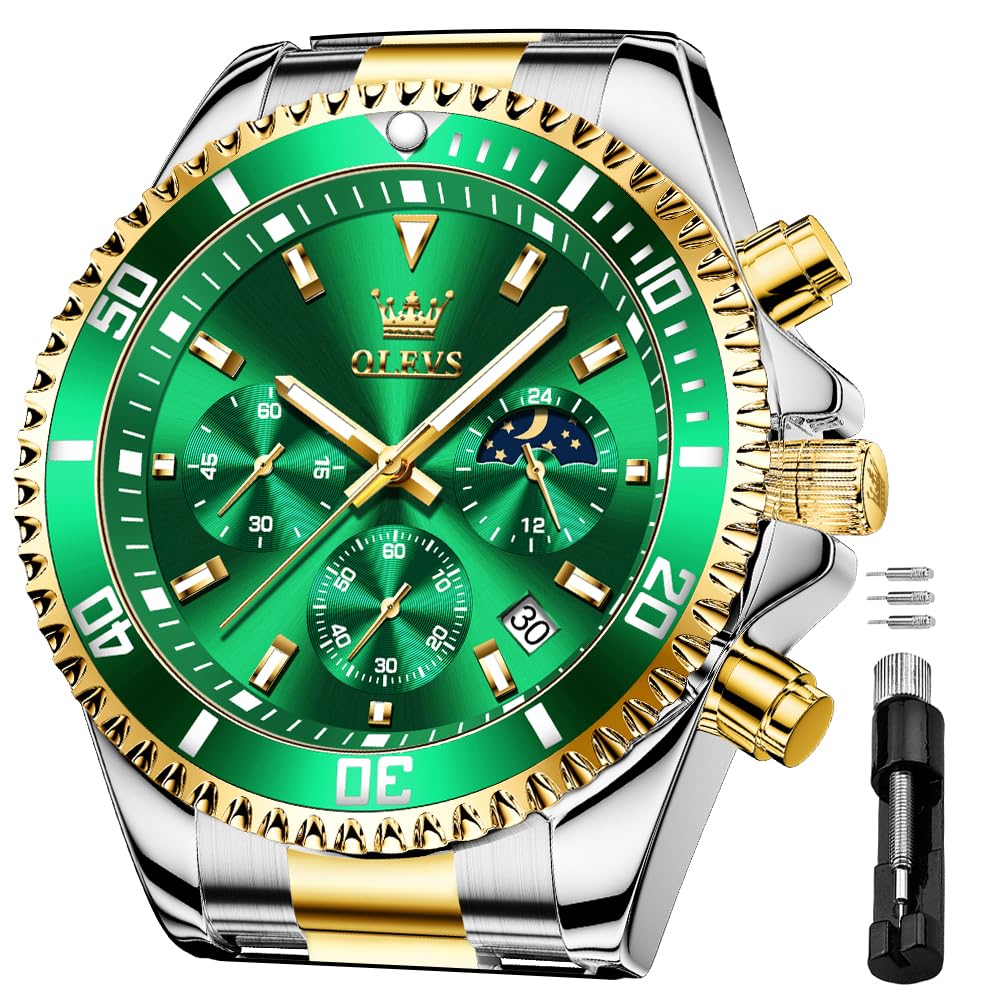 Reloj Olevs Business Dress Big Face Analog Quartz para Hombre -Venta Internacional