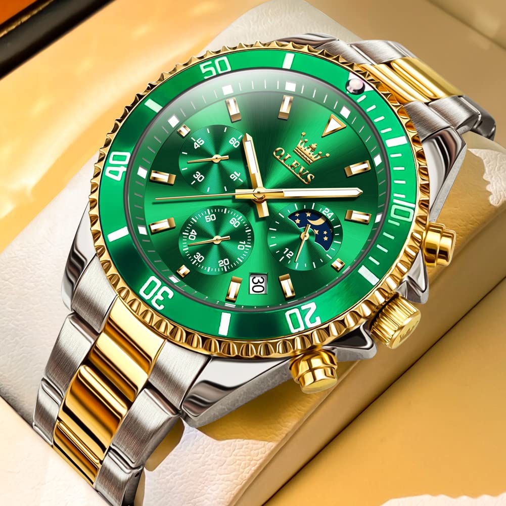 Foto 3 pulgar | Reloj Olevs Business Dress Big Face Analog Quartz para Hombre -Venta Internacional