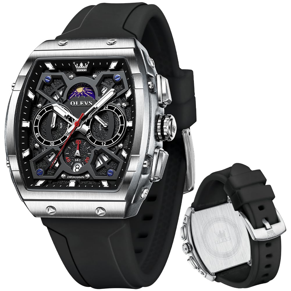 Reloj Olevs Square Military Sport Impermeable Para Hombre De 44 Mm - Venta Internacional.