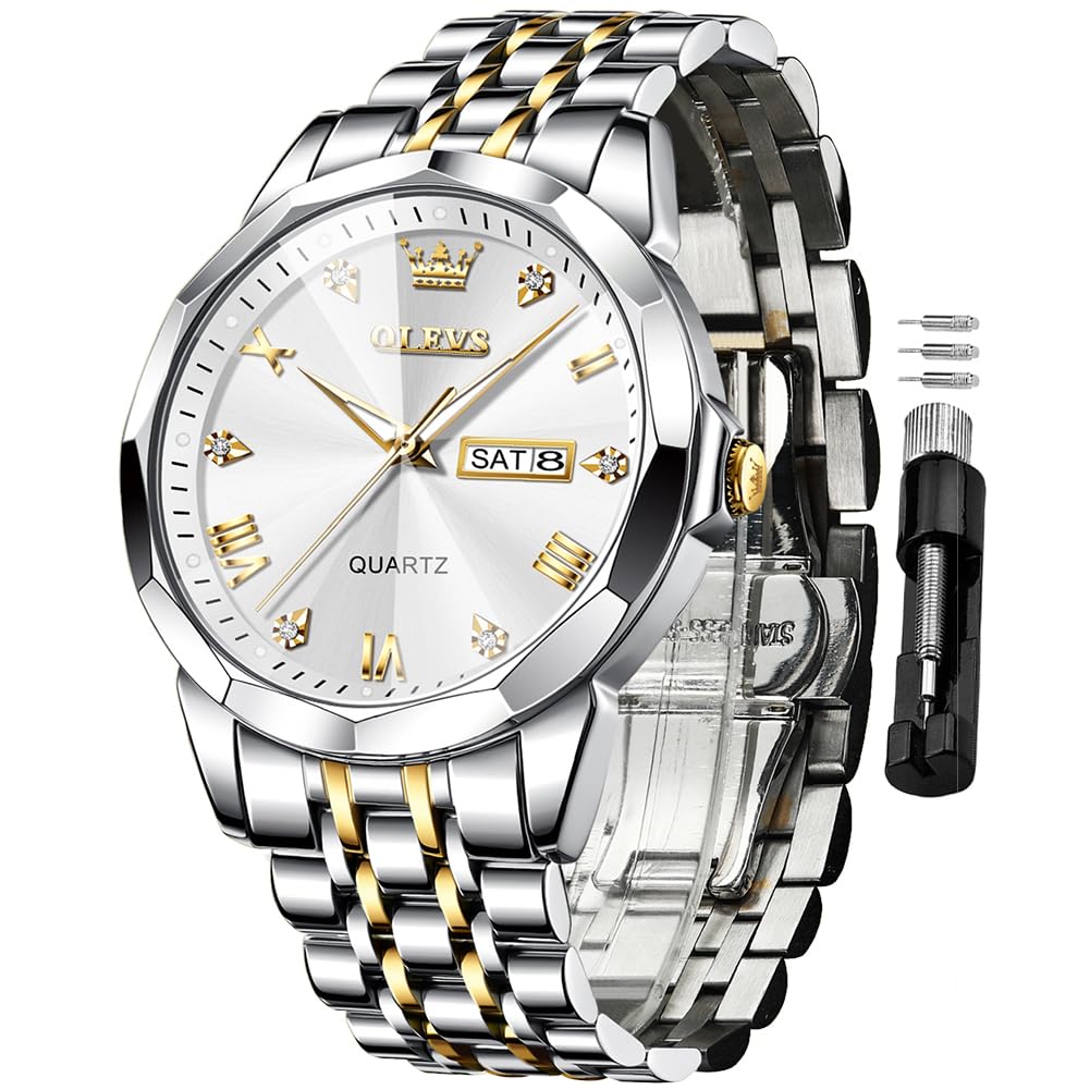 Foto 2 pulgar | Reloj Olevs Business Dress Diamond Quartz Impermeable Para Hombre - Venta Internacional.
