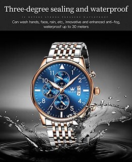 Foto 7 | Reloj De Pulsera Olevs Chronograph Business Dress Quartz Para Hombre - Venta Internacional.